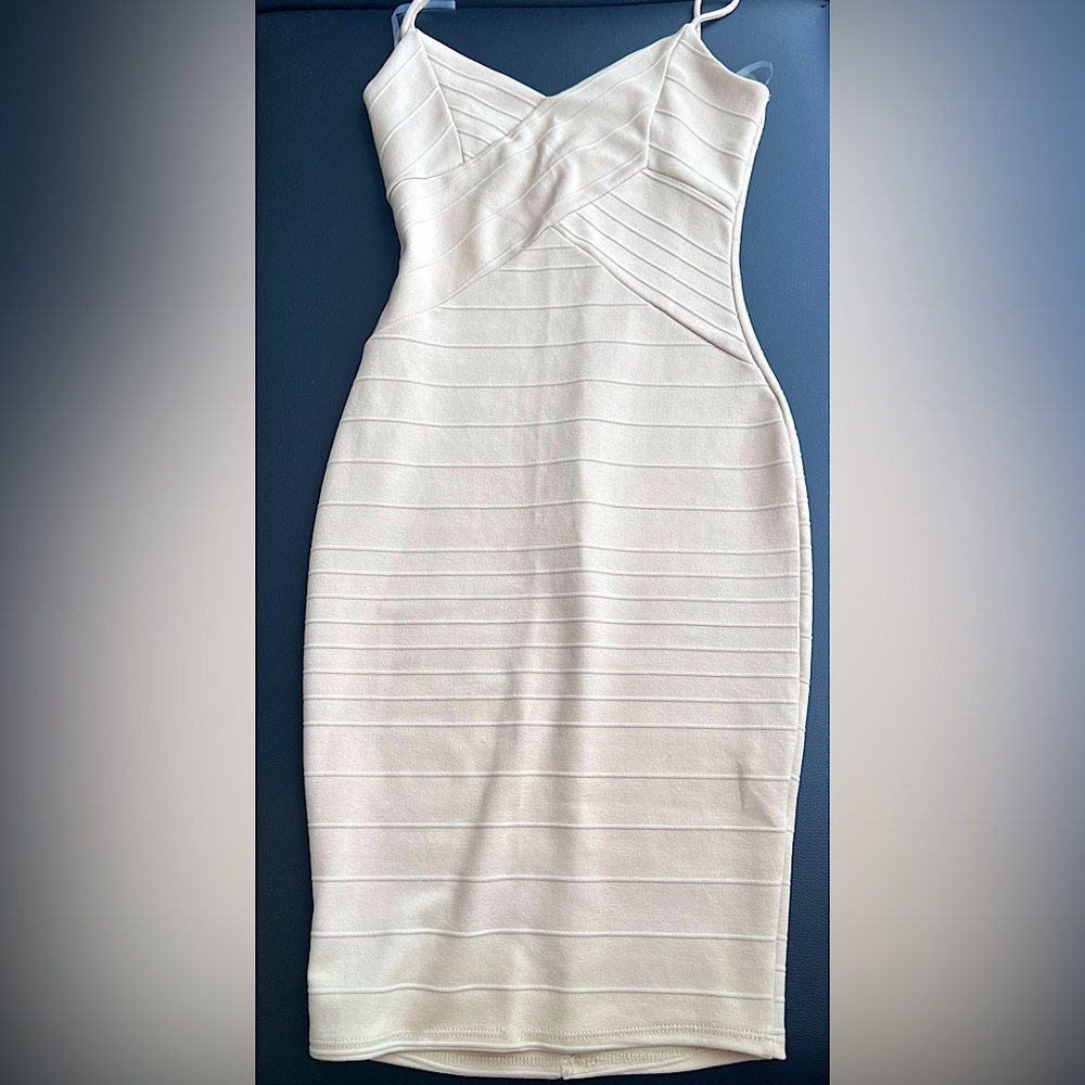 Nude Bodycon Bandage Dress